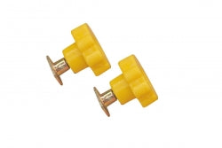 Yellow Easy Grip Wheel with T-Nut 10mm 2Pk