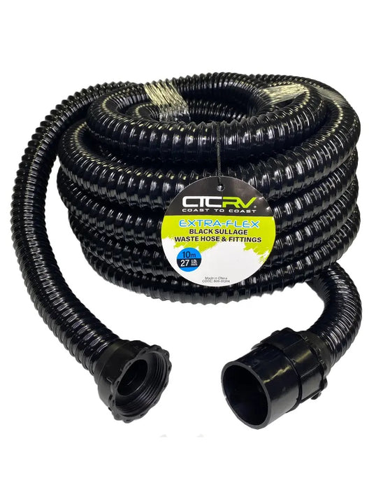 RV Extra-Flex Sullage Waste Hose 10m with 40mm Fittings