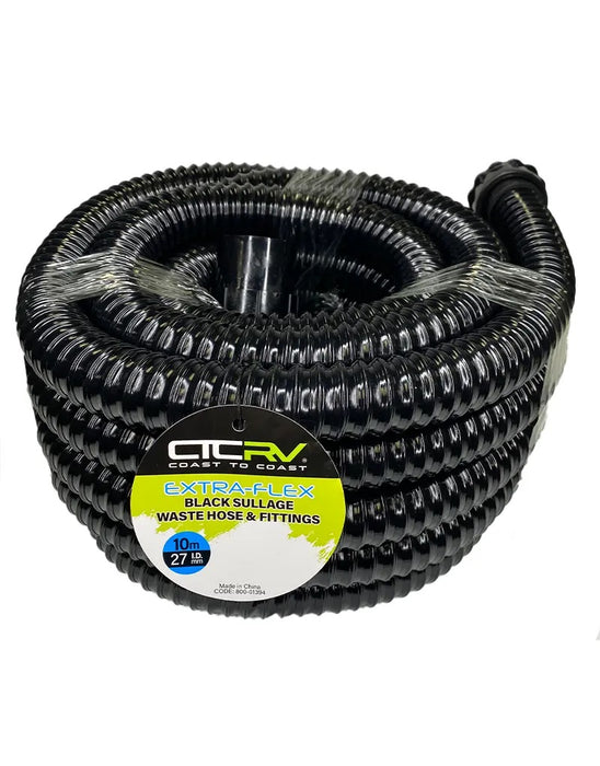 RV Extra-Flex Sullage Waste Hose 10m with 40mm Fittings