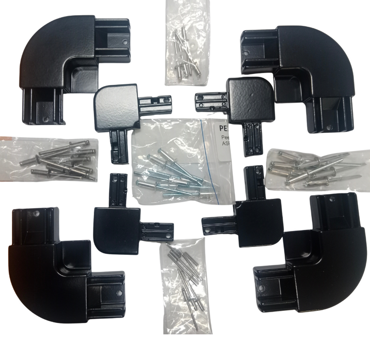 Lifestyle Picnic Table Black Corner Kit to suit Outer Frame