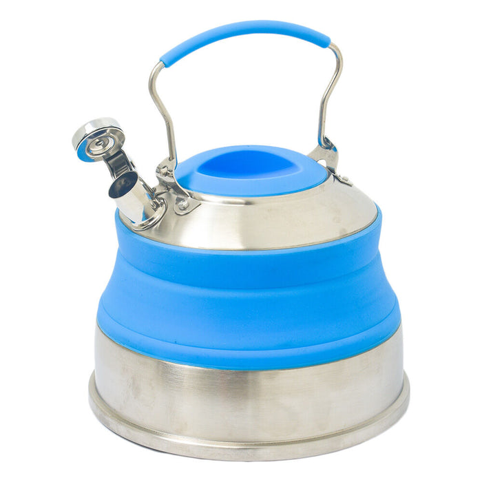 Collapsible Whistling Kettle 2L Blue