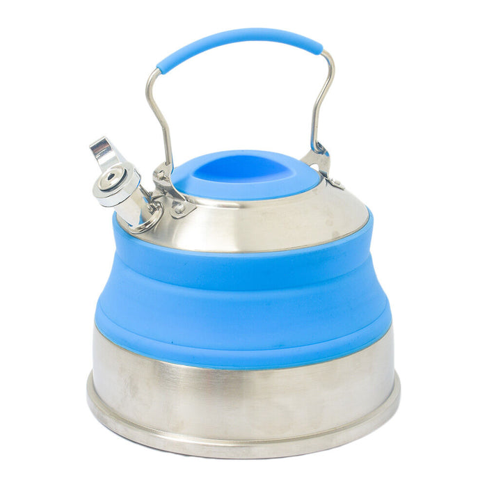 Collapsible Whistling Kettle 2L Blue
