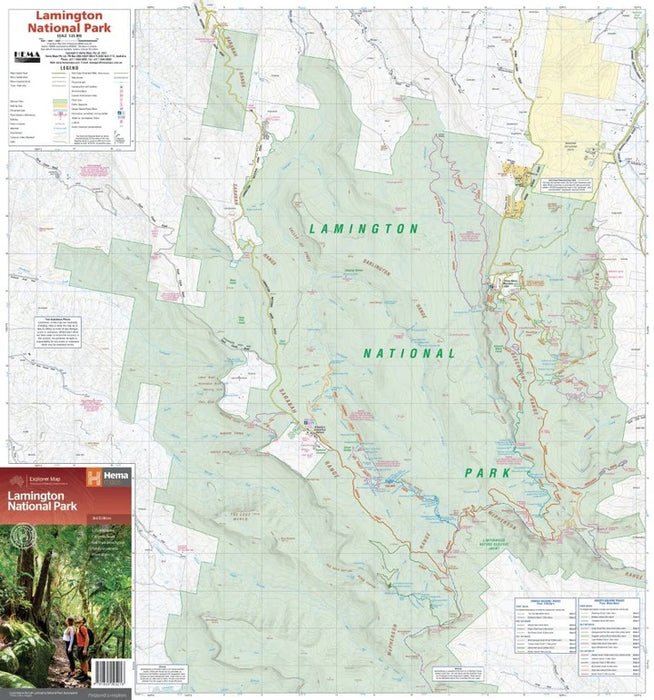 Hema Lamington National Park Map 3rd Edition