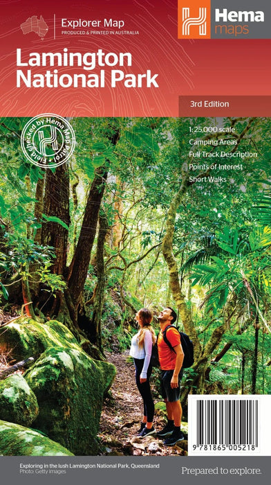 Hema Lamington National Park Map 3rd Edition