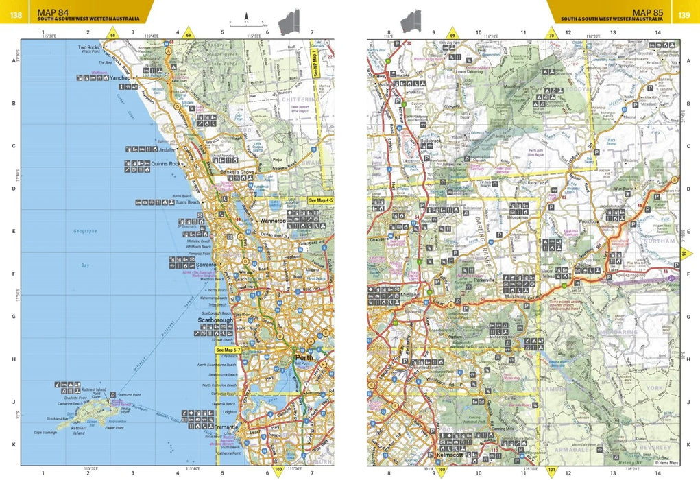 Hema Western Australia Road & 4WD Track Atlas 4th Edition