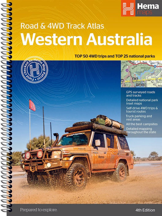 Hema Western Australia Road & 4WD Track Atlas 4th Edition