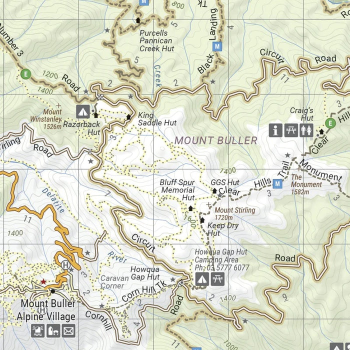 Hema The Victorian High Country - North Western Map 2nd Edition