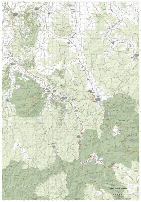 Hema The Victorian High Country - North Western Map 2nd Edition