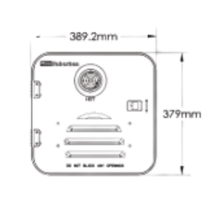 Suburban ST60 Tankless Instant Hot Water Heater - Black Door - 60,000 BTU