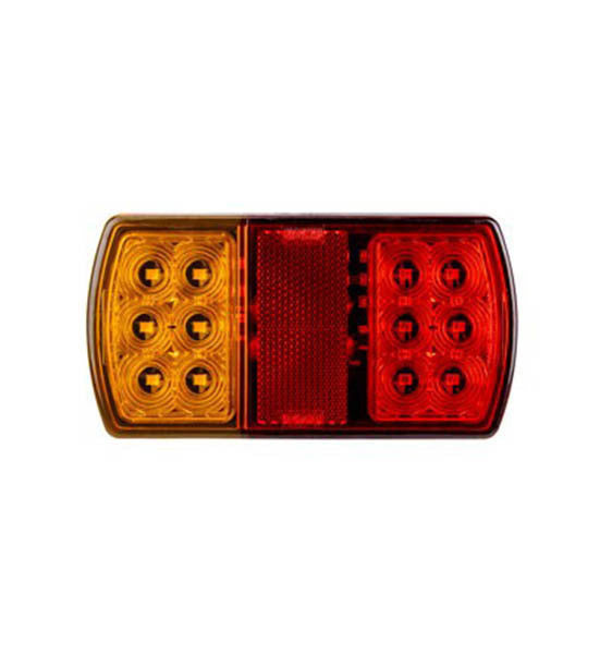 Roadvision LED Rear Combination Lamp 10-30V Stop/Tail/Ind/Ref Surface Mnt Single