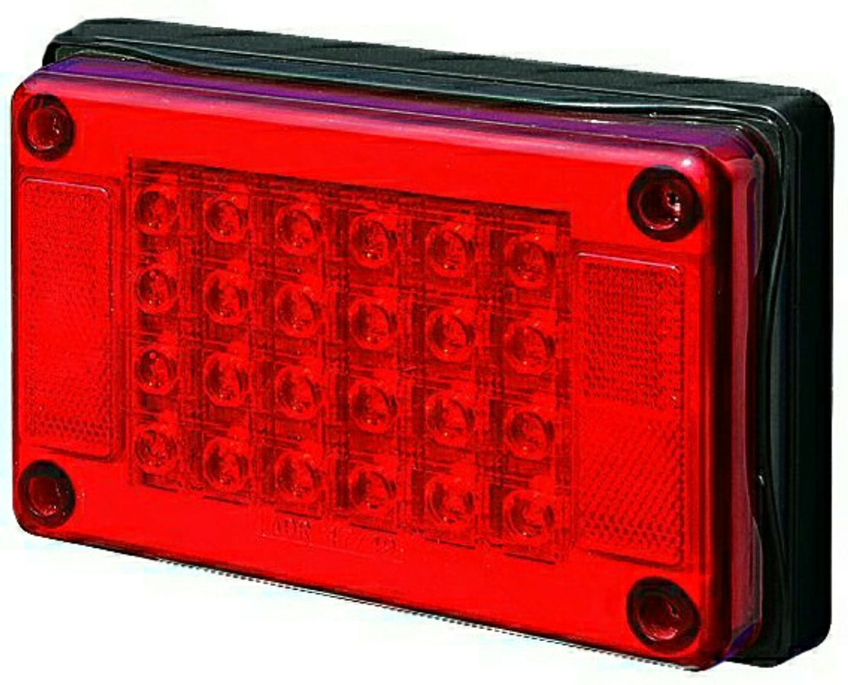 LED Stop/Tail Lamp 10-30V Stop/Tail Jumbo Single Surface Mount 202x132