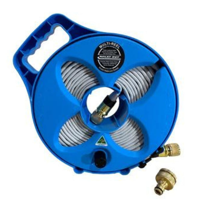 7.5 Mtr Water Hose Kit On Compact Multi Reel Blue
