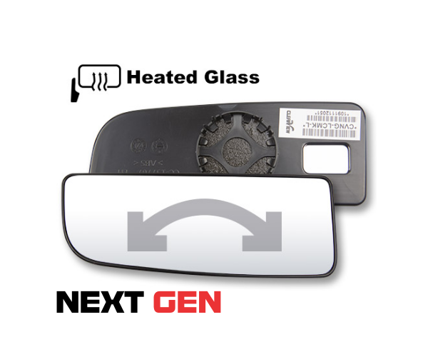 Clearview Next Gen Lower Convex Mirror Kit - Heat - Left