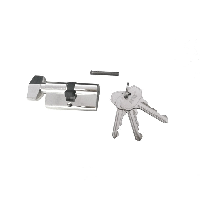 Aussie Traveller Door Lock Barrel & Key - Left Hand Hinge