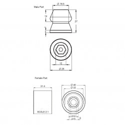 Rubber Door Holder Male Only (Common To All)