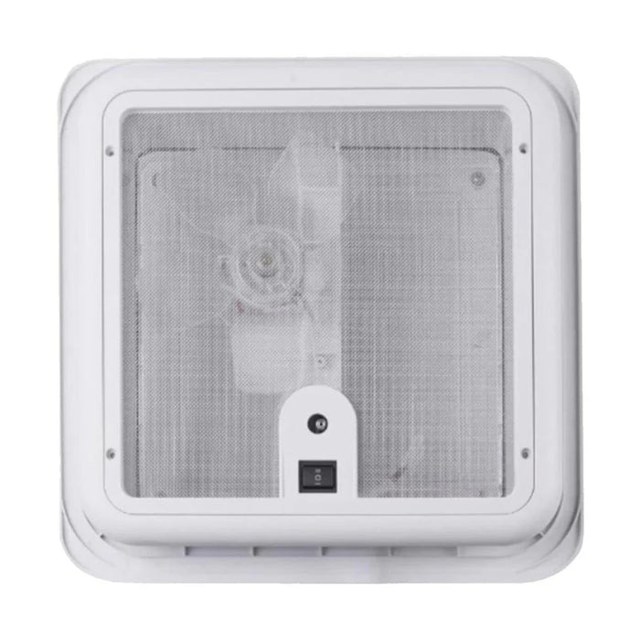 Finch 12V Shower Hatch/Fan 280 x 280mm Opaque Dome