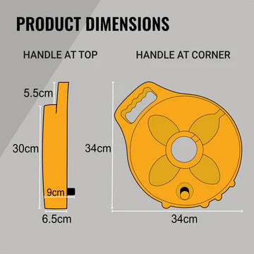 Flat Out 15amp 15m Premium Extension Lead Compact Multi-Reel Safety Orange