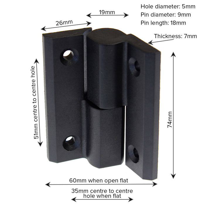Moulded Lift Off Hinge Right Hand