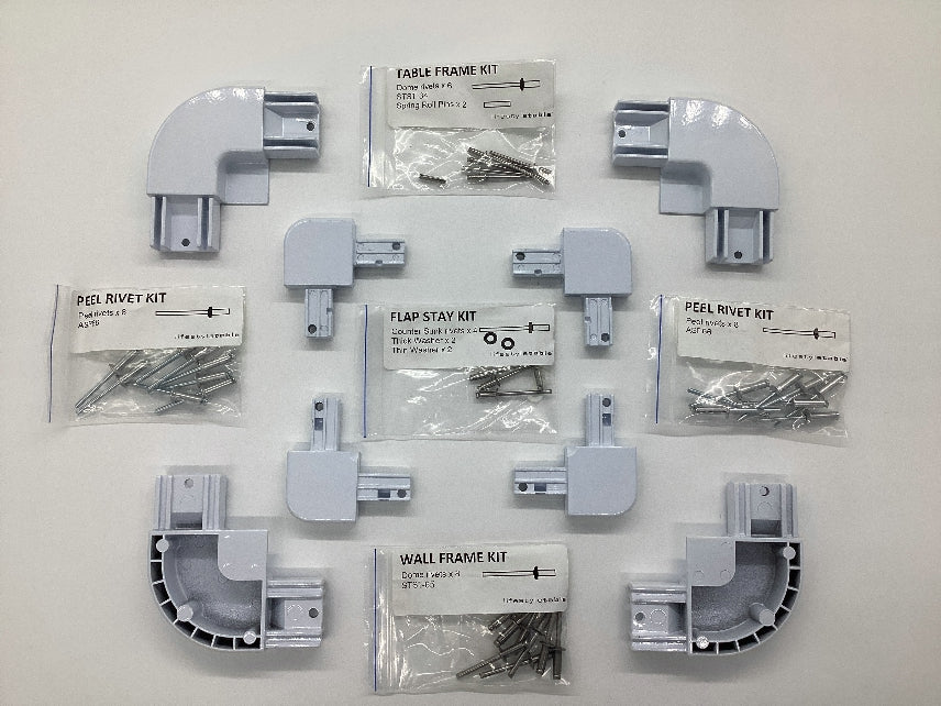 Lifestyle Picnic Table White Corner Kit to suit Outer Frame