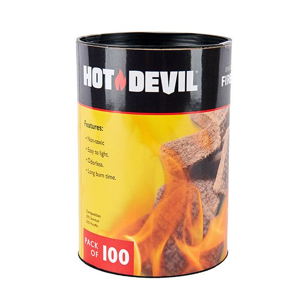 Hot Devil Fire Lighters – 100 Pack