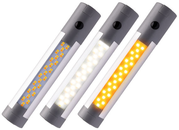 Roadvision LED Interior Strip Lamp Amber/White 290mm 10-30V 48 LED 4W 288lm with Switch IP67