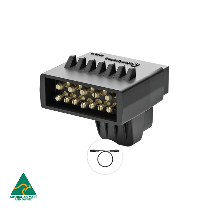 ElecConnect 12-Pin Flat Car to 12-Pin Flat Trailer