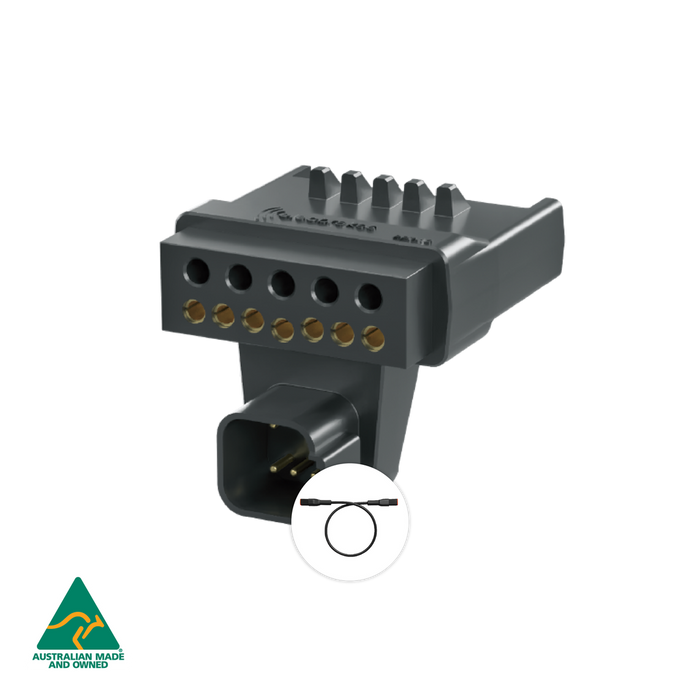 ElecConnect 7-Pin Flat Car to 12-Pin Flat Trailer