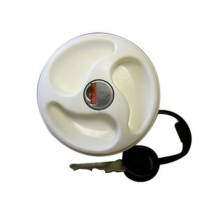 Water Filler Cap & Key - Lockable White