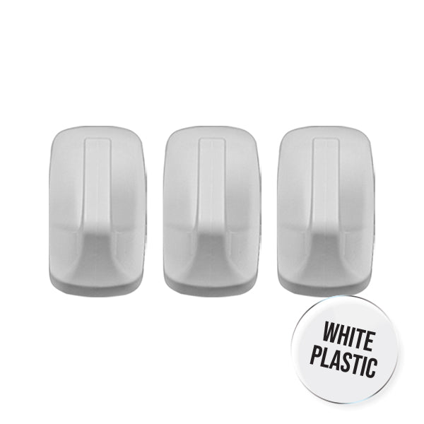 Naleon Peel 'N' Stick White Bathroom Hooks 3Pk