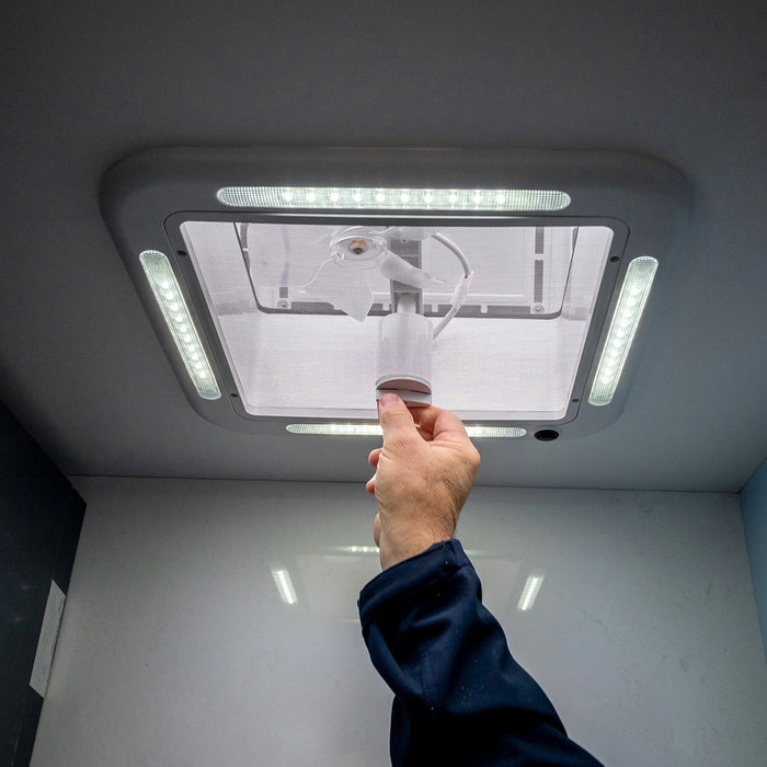 12V Shower Roof Hatch LED - White 320 x 320