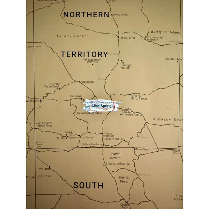 Hema Australia Scratch Map