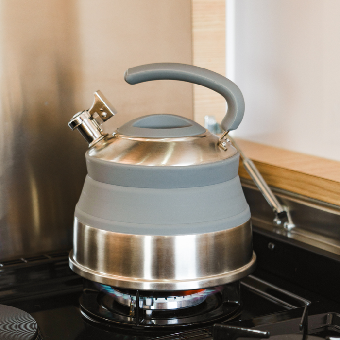Collapsible Whistling Kettle 2L Grey