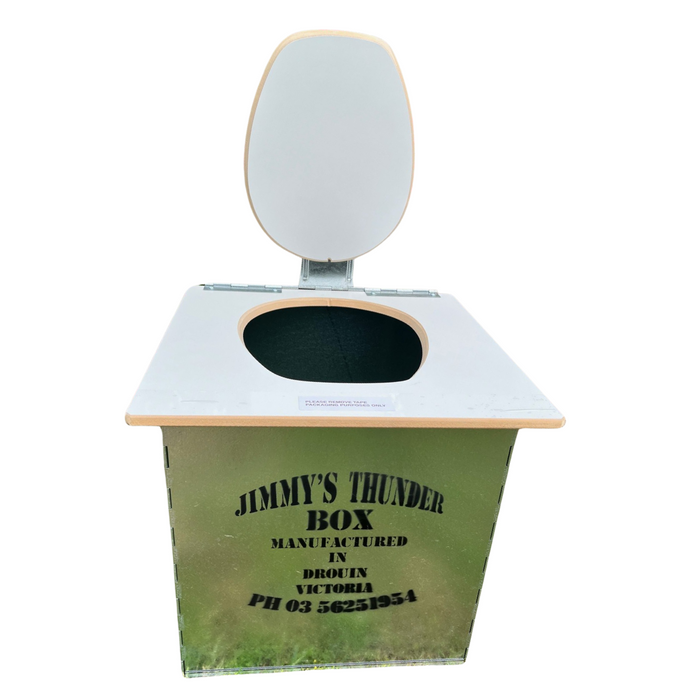 Jimmy"s Thunderbox Camp Toilet White Melamine