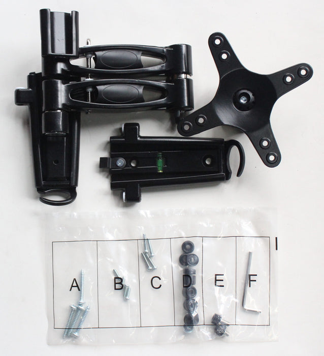 Double Swivel Arm LCD TV Bracket With 2 Mounting Brackets