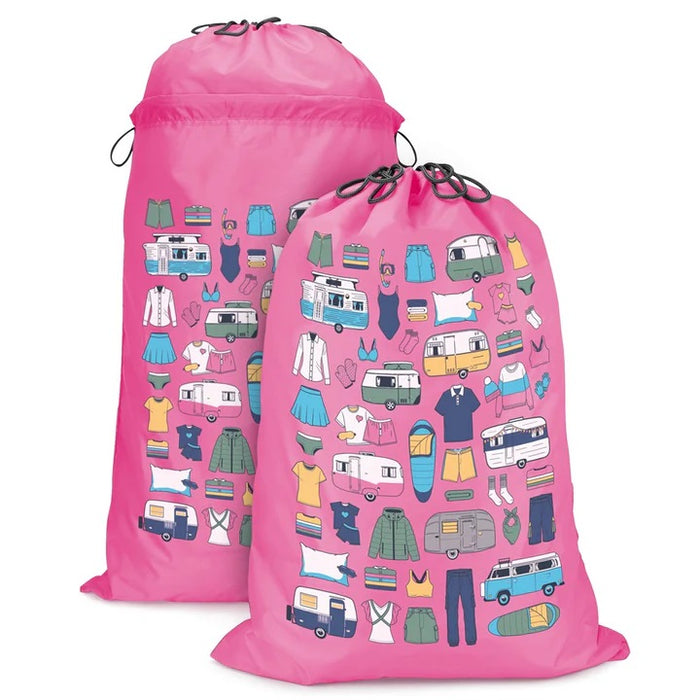 Expandable Laundry Bag -Vintage Pink-Van Living