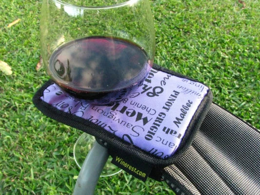 Winerest Wine Glass Holder Purple – Clever Camping Accessory for Wine Lovers