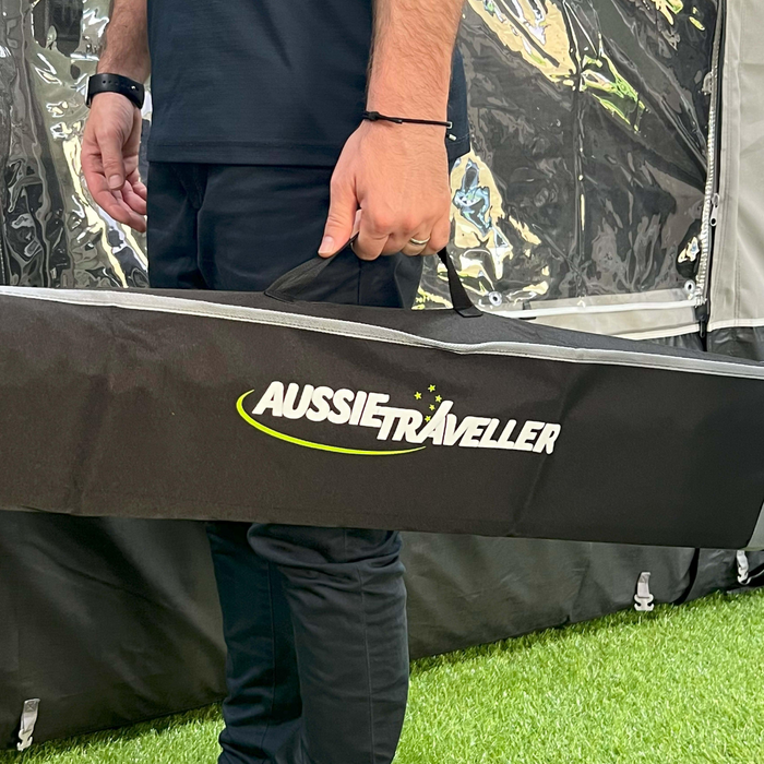 2 Pocket Storage Bag For Curved Roof Rafters - Black