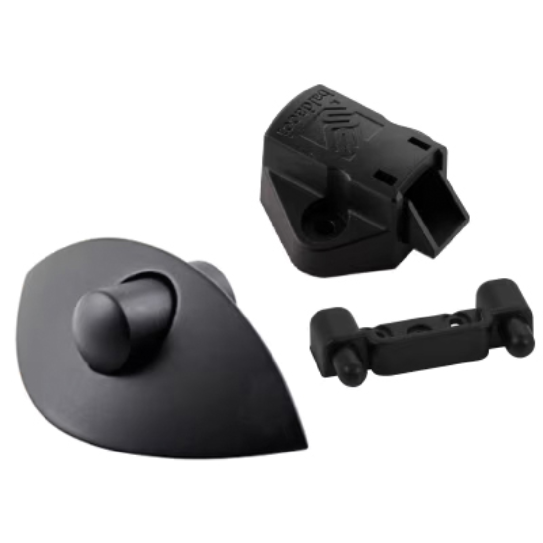 Shell Lock Push Handle Kit - Matt Black