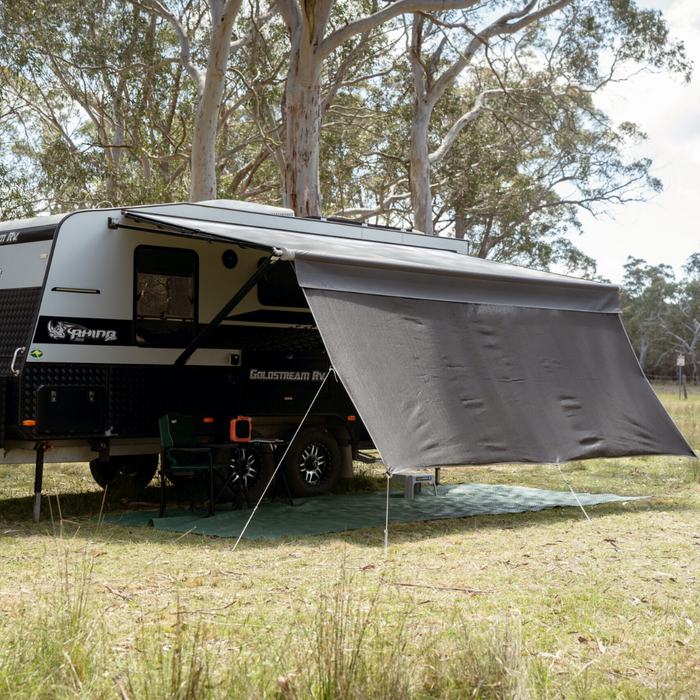 Supex Black Caravan Privacy Screen 14' 4000x1800mm