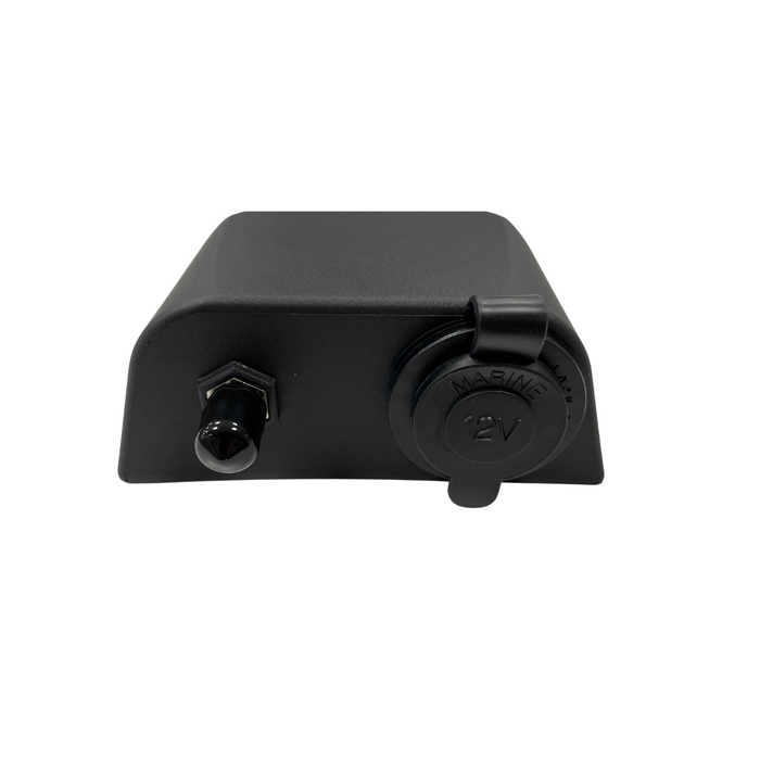 Socket 12V With TV Antenna Black