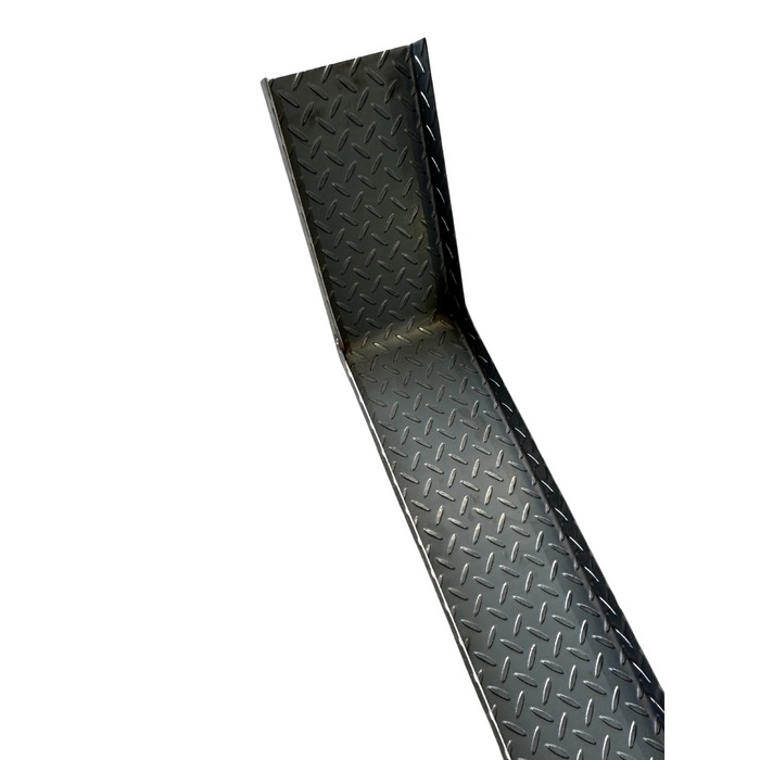 JST 7 Foot Bike Channel With 1 Foot Up Sweep - Raw Steel