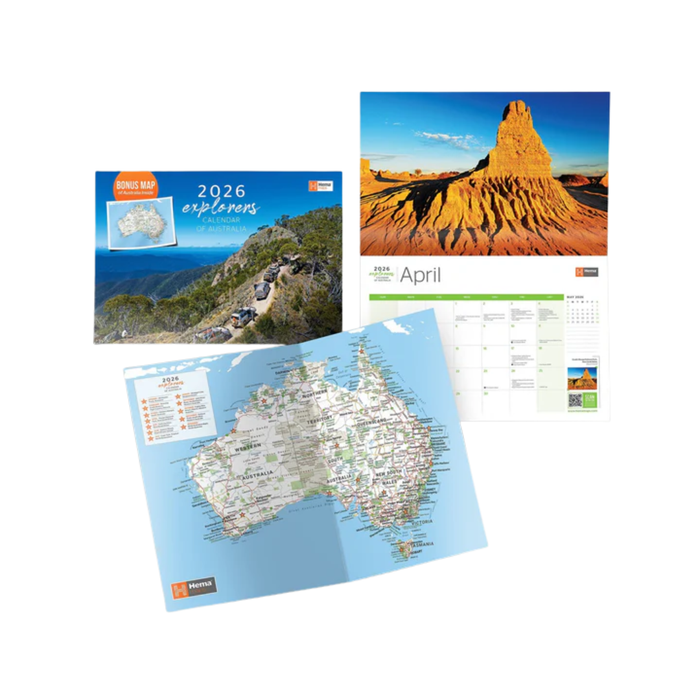 2026 Hema Maps Explorer Calendar
