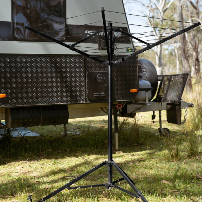 Supex Folding Clothes Airer Umbrella Style - Black
