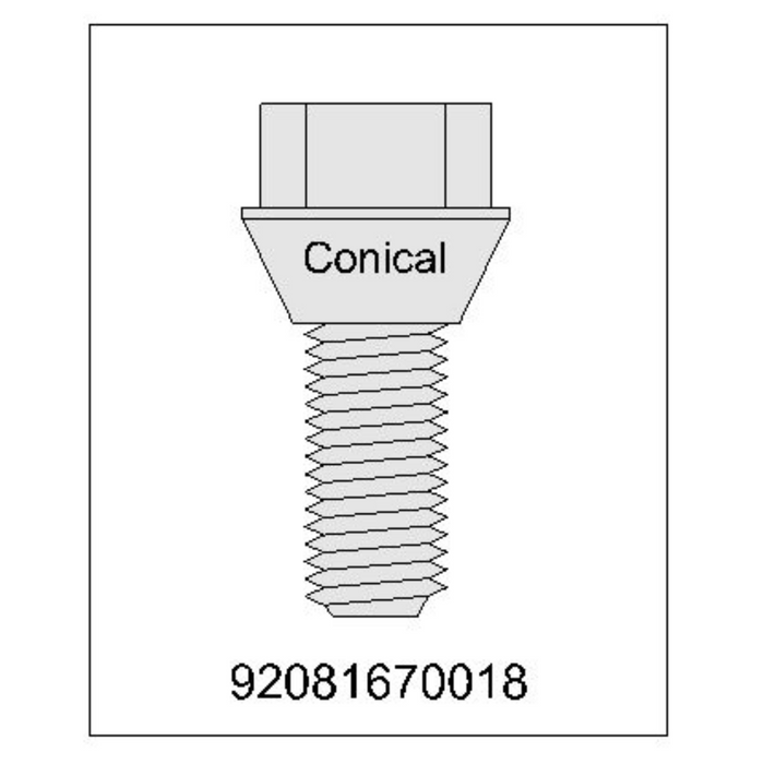 AL-KO Euro Wheel Bolt M12 Conical