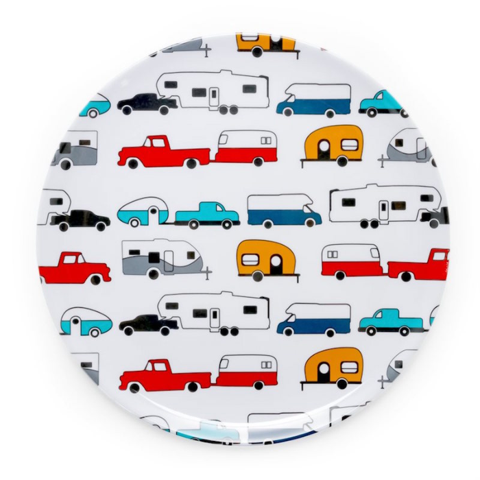 Camco Melamine Dinner Plate - RV Pattern