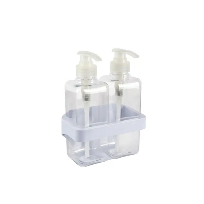 Naleon Self Adhesive Soap Dispenser Double - White