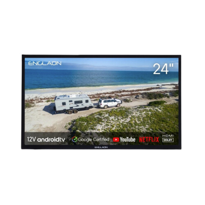 Englaon 24" HD Smart TV Android 11 With Chromecast And Bluetooth 12/240V