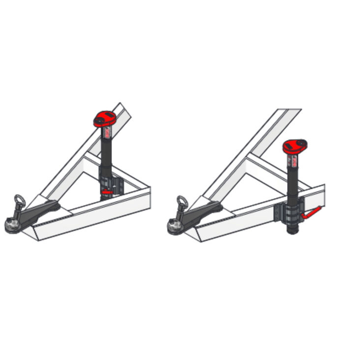 BOS 3 Rib Gearbox Jockey Unit 50mm