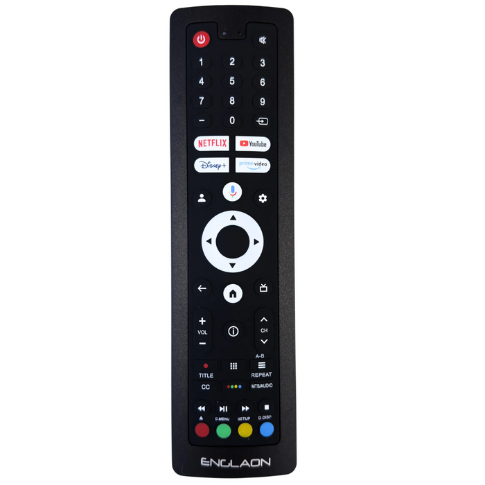 ENGLAON Frameless 22’’ Full HD 12V Google TV With Built-in DVD Player & Chromecast & Bluetooth