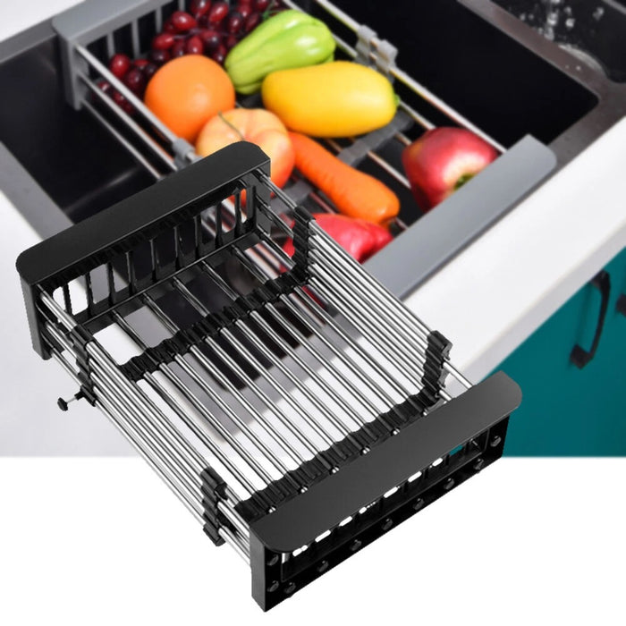 Stainless Steel Dish Drainer Adjustable